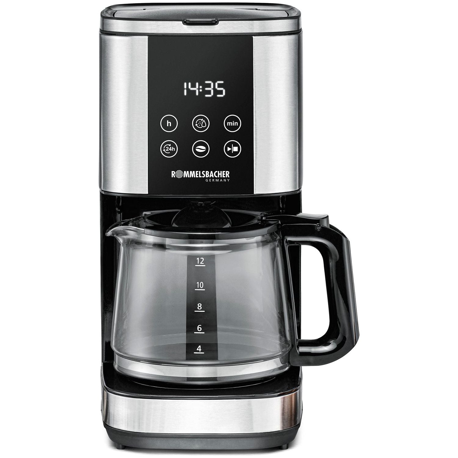 Rommelsbacher Kaffebryggare med timer Rostfritt FKM 1000 1,5l 1000W