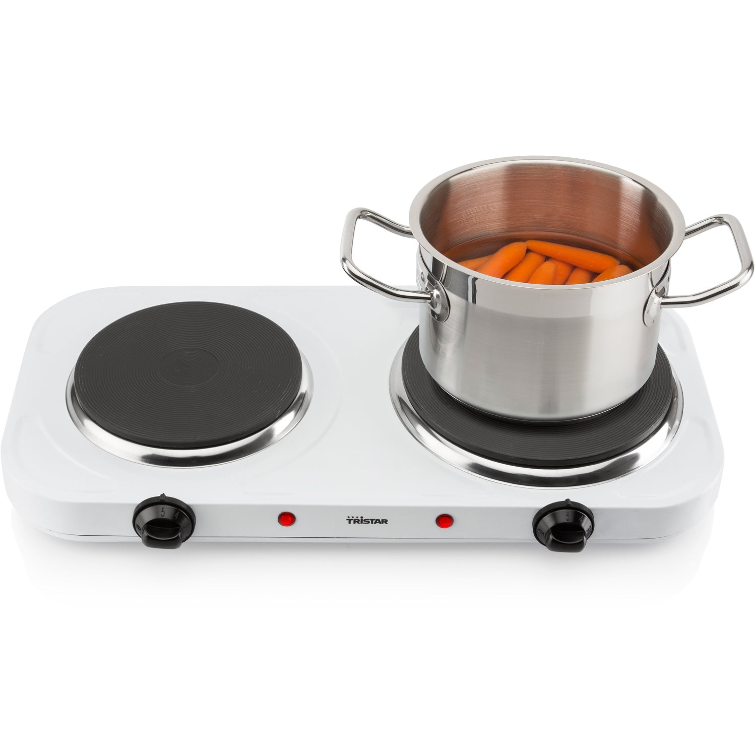 Tristar Kokplatta Dubbel KP-6245 1500&1000W 15,5cm 18,5cm