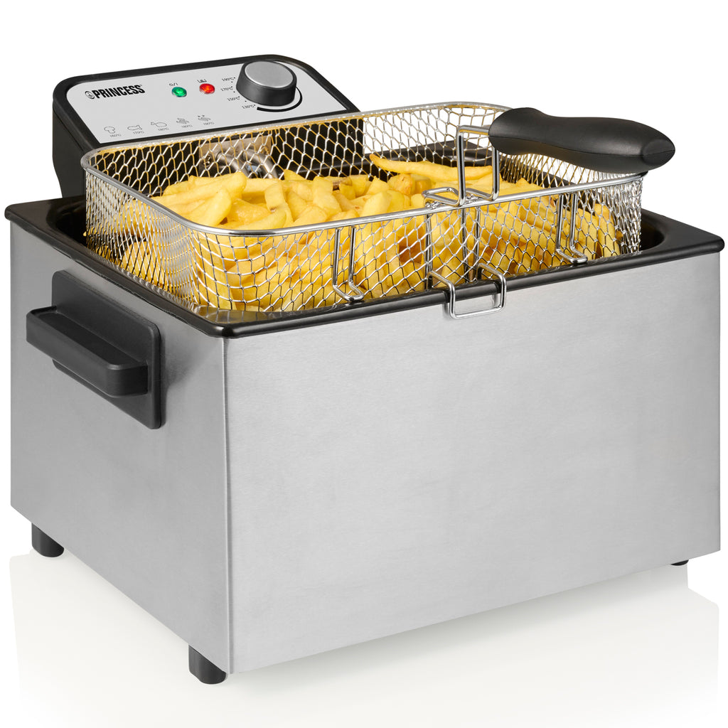 Princess Fritös 5l Maxi 184090 3270W Rostfritt stål Emaljerad balja-Holykitchen