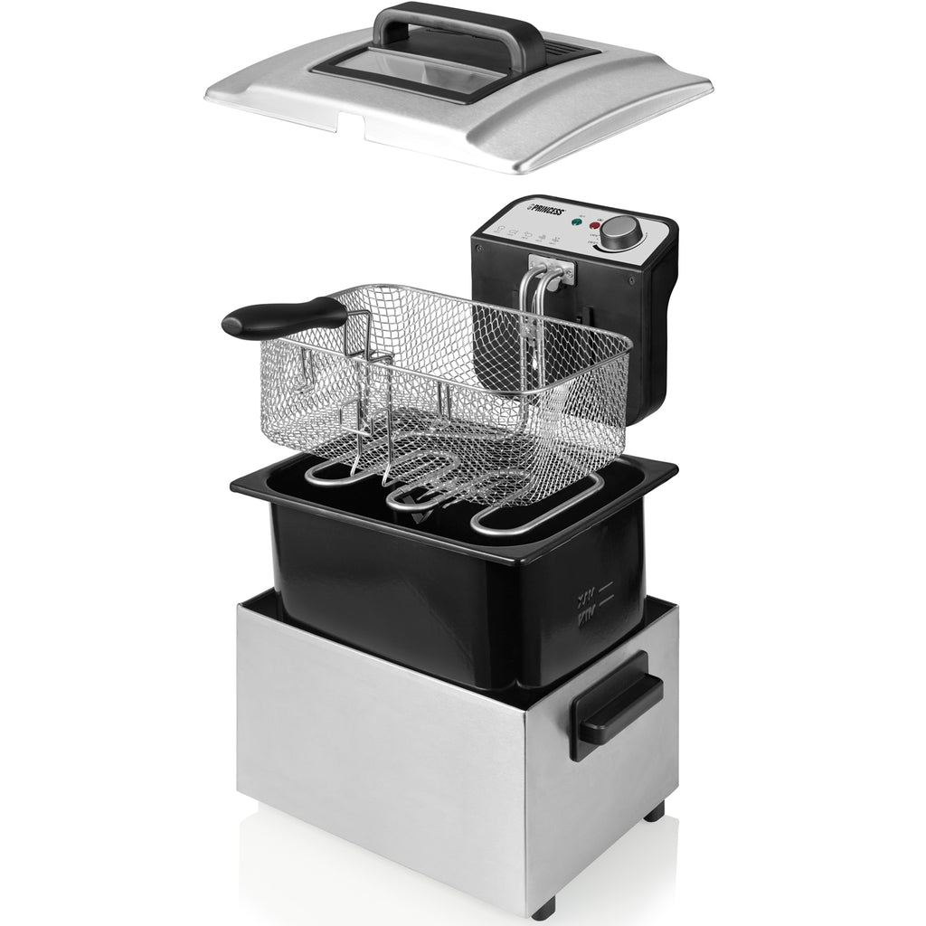 Princess Fritös 5l Maxi 184090 3270W Rostfritt stål Emaljerad balja-Holykitchen