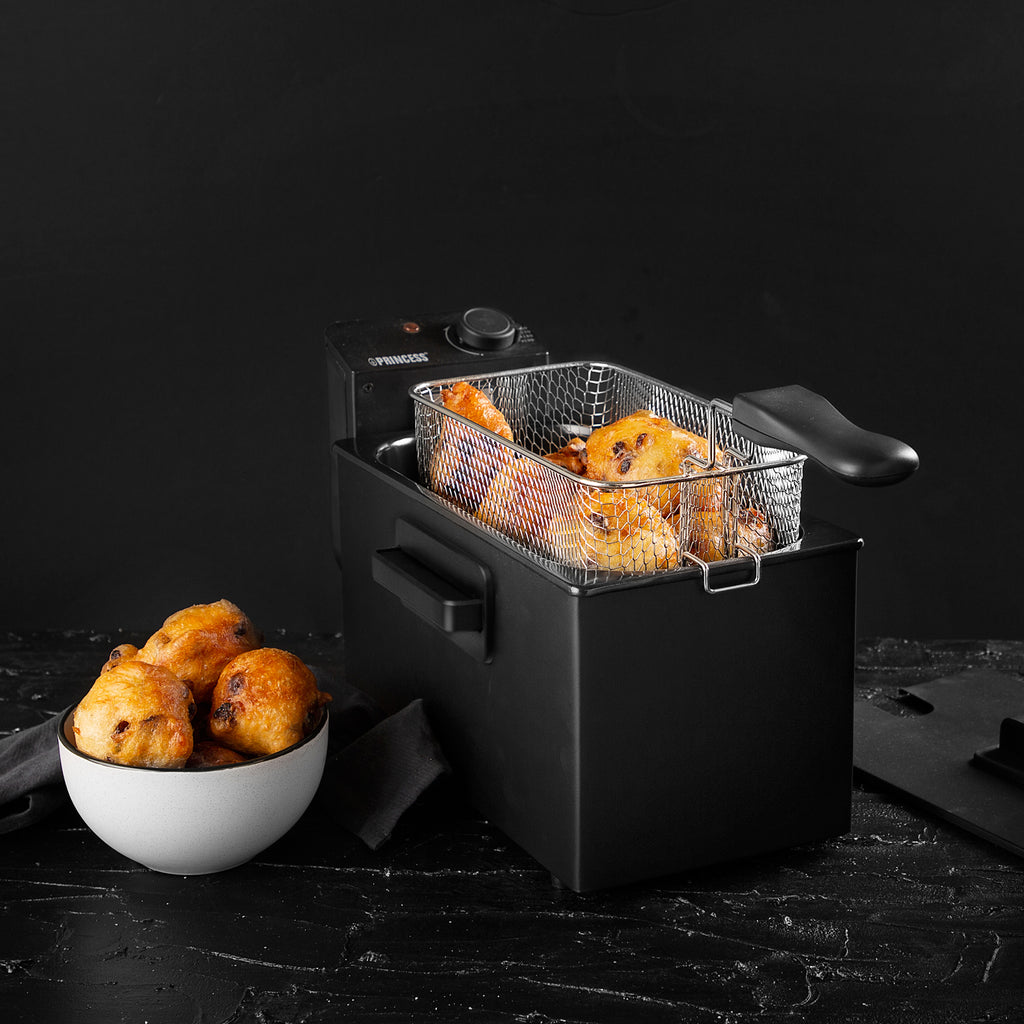 Princess Fritös 3l 182727 Rostfritt stål. Svart-Holykitchen