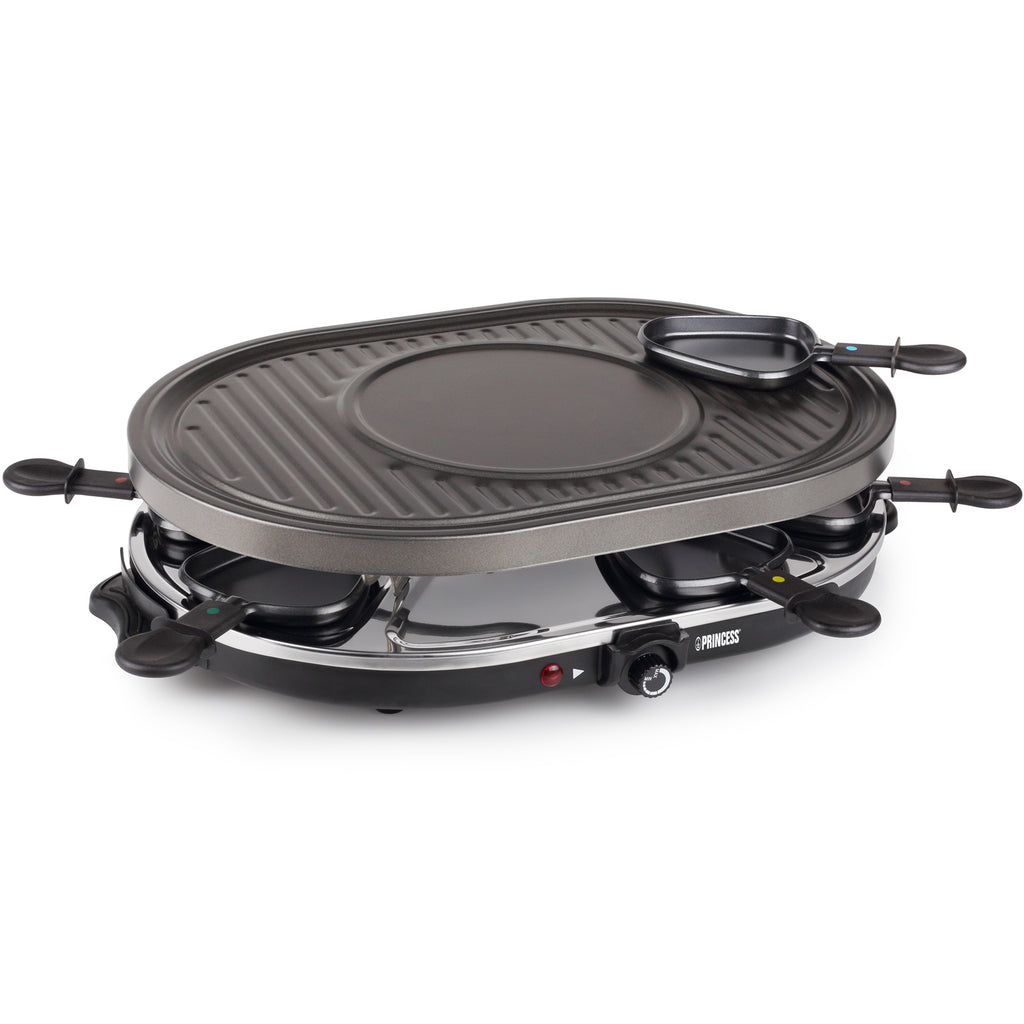 Princess Raclette 8 Oval Grill Party 162700 43X30cm grillplatta-Holykitchen