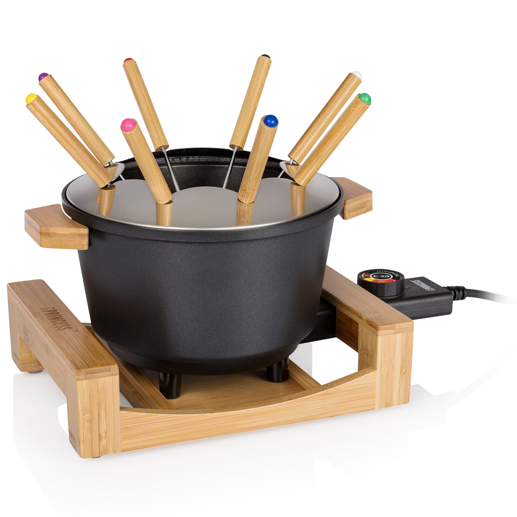Princess Fondueset Pure Bamboo 173025 1,5l 8st pinnar-Holykitchen