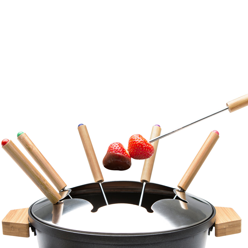 Princess Fondueset Pure Bamboo 173025 1,5l 8st pinnar-Holykitchen