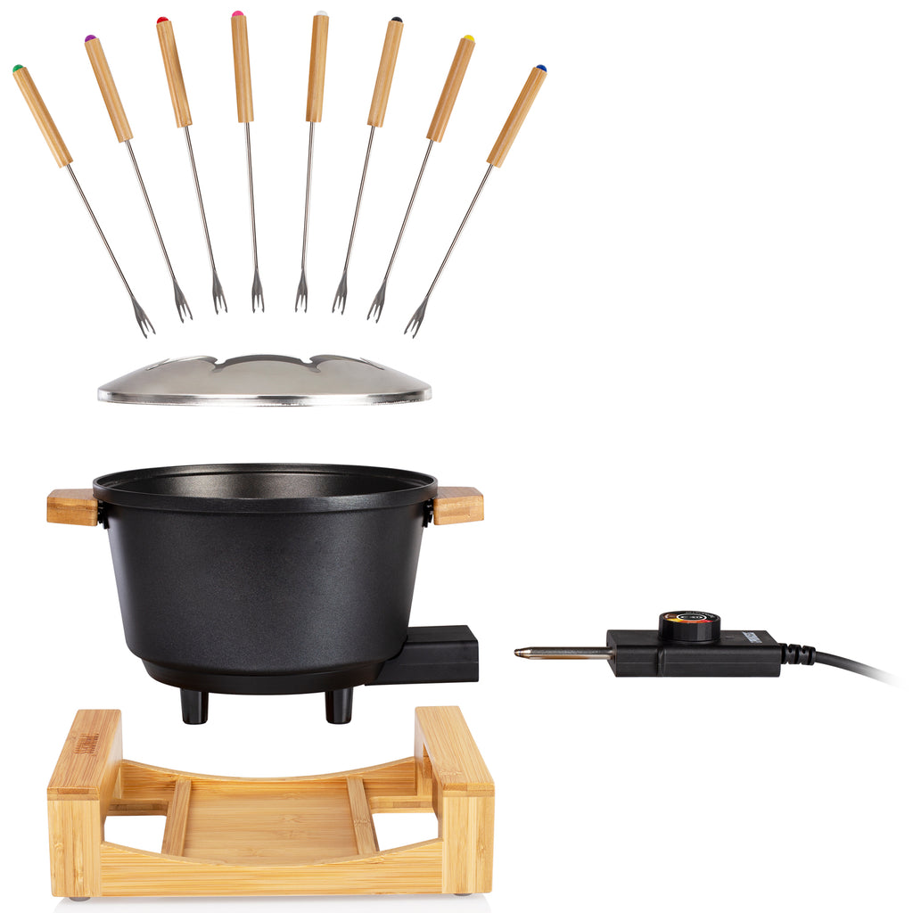 Princess Fondueset Pure Bamboo 173025 1,5l 8st pinnar-Holykitchen