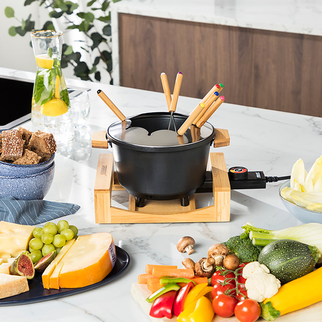 Princess Fondueset Pure Bamboo 173025 1,5l 8st pinnar-Holykitchen