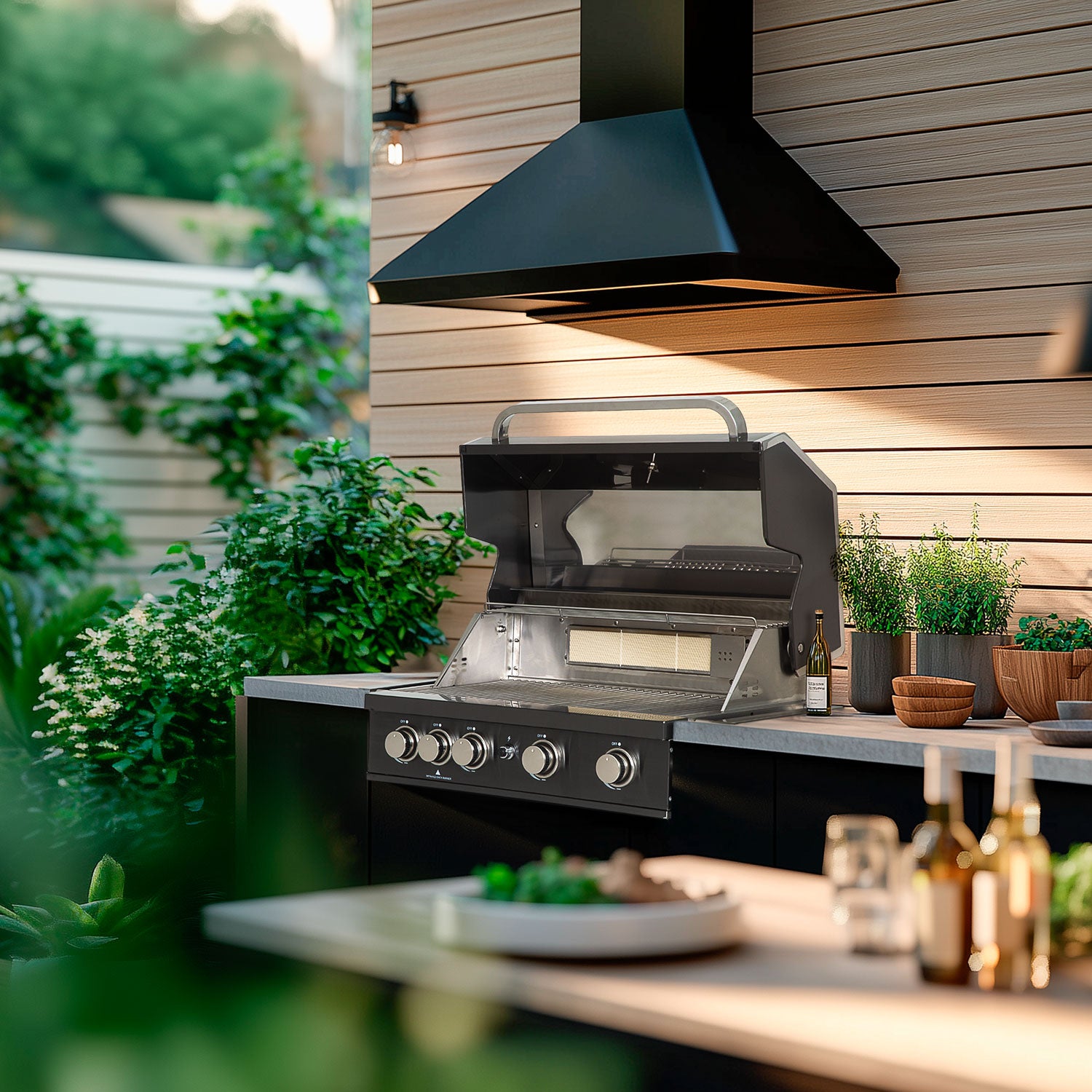 Mustang Gasolgrill Black Pearl 4 built-in-Holykitchen