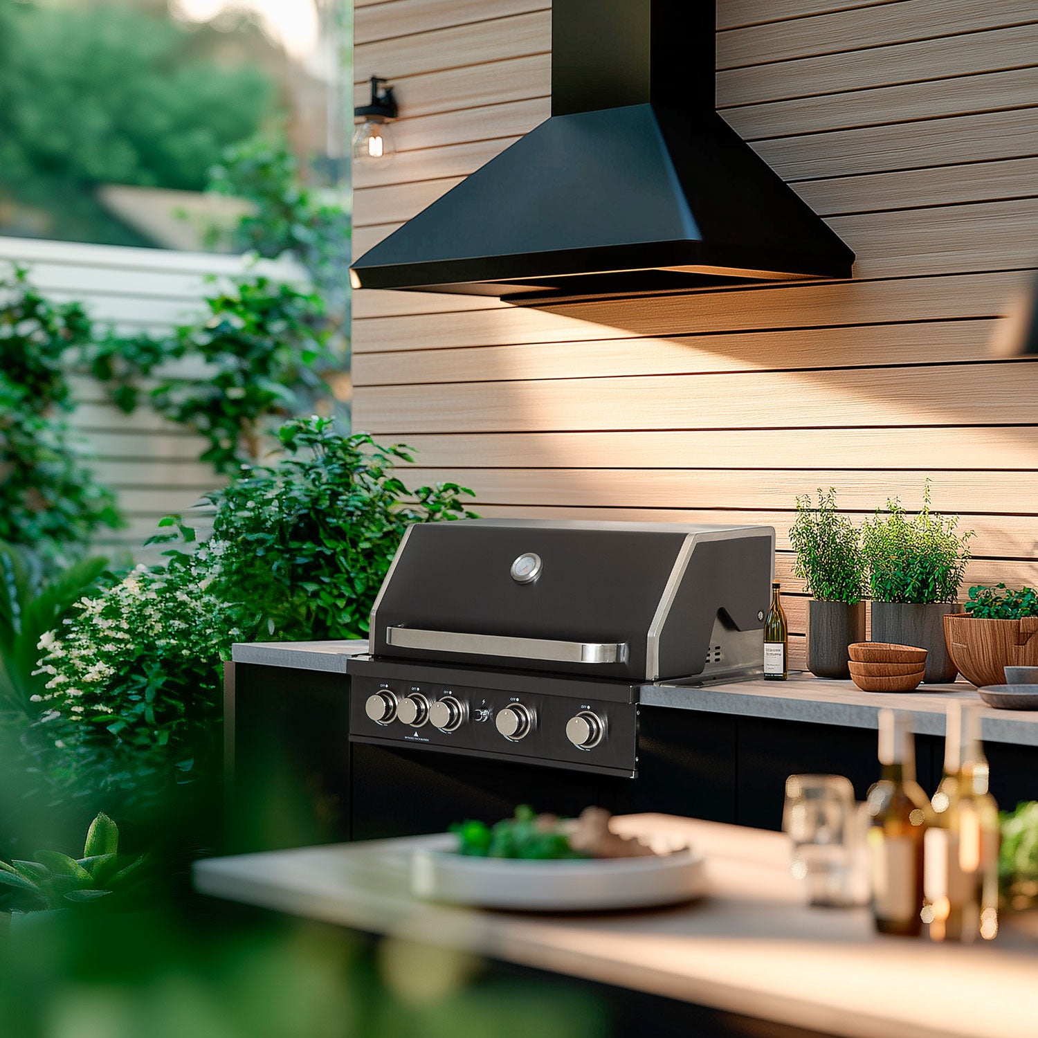 Mustang Gasolgrill Black Pearl 4 built-in-Holykitchen