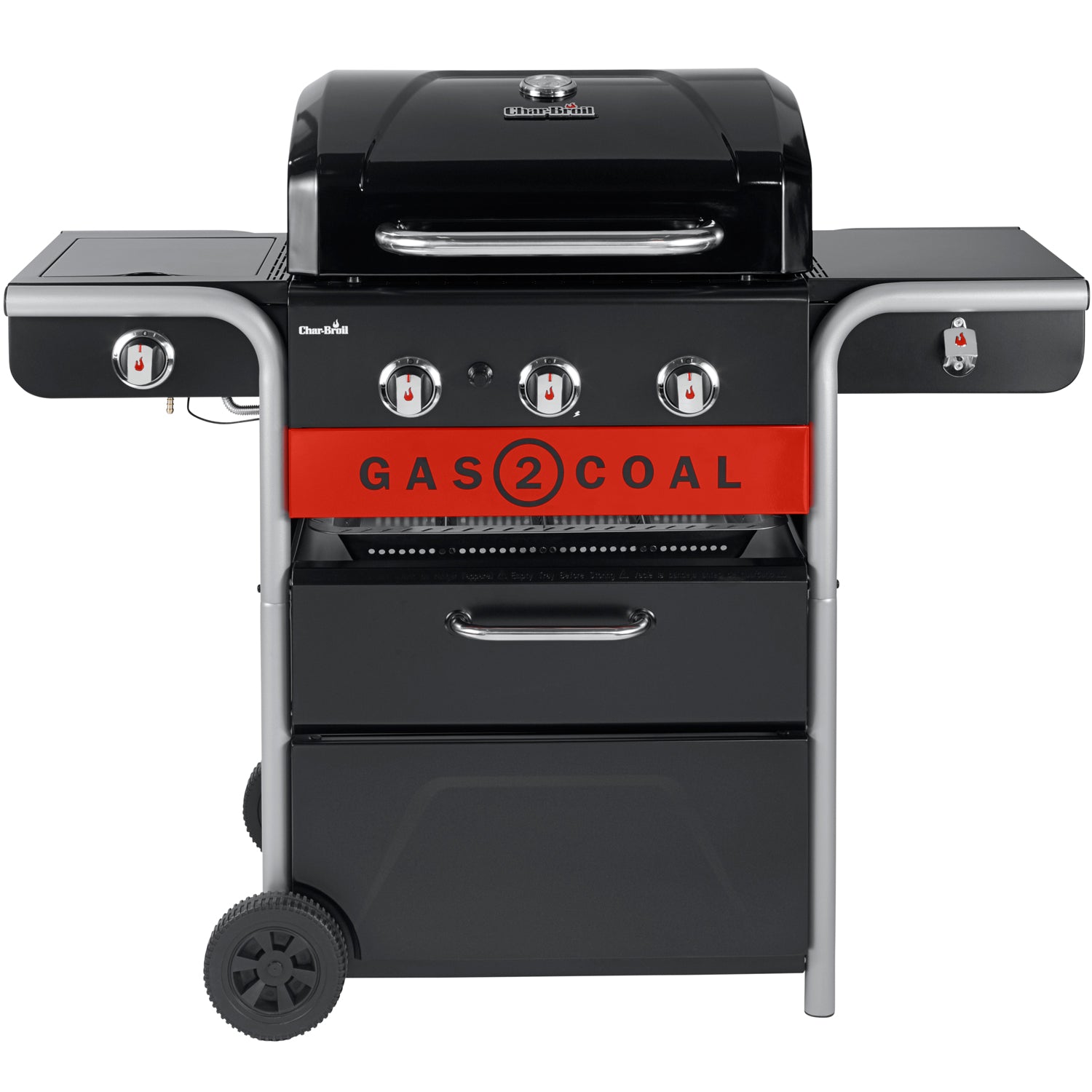 Char-Broil Hybridgrill Gas2Coal 2.0 3+1 Brännare 140925-Holykitchen