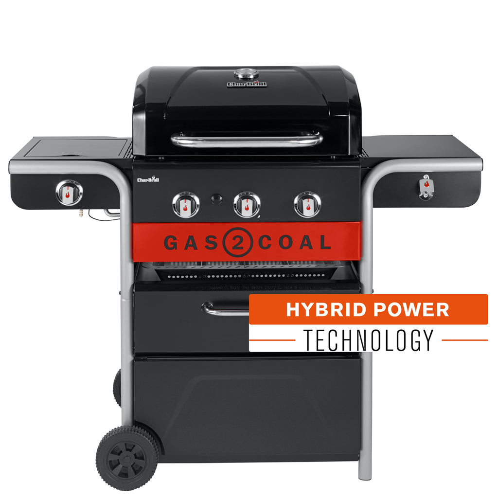 Char-Broil Hybridgrill Gas2Coal 2.0 3+1 Brännare 140925-Holykitchen