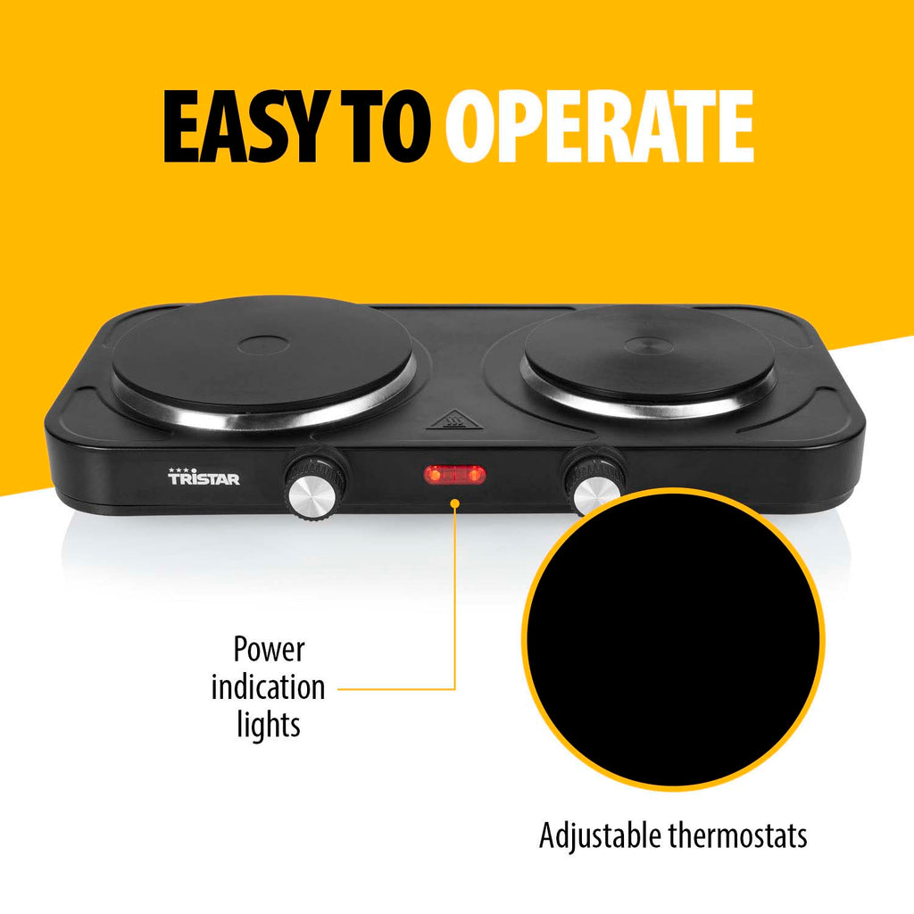 Tristar Kokplatta dubbel 2500W - KP-6152
