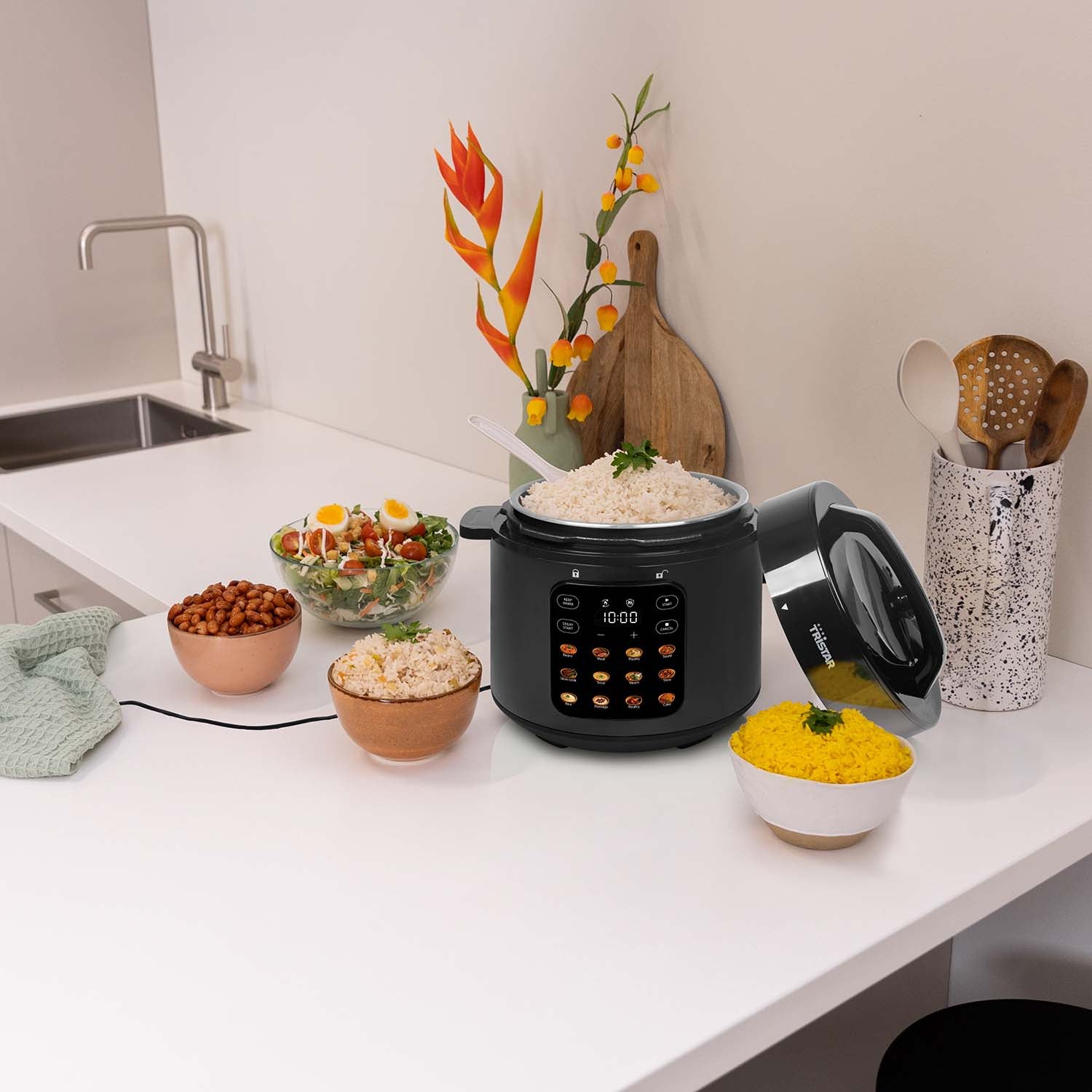 Tristar Tryckkokare 6L 1000W Digital - RK-6160-Holykitchen