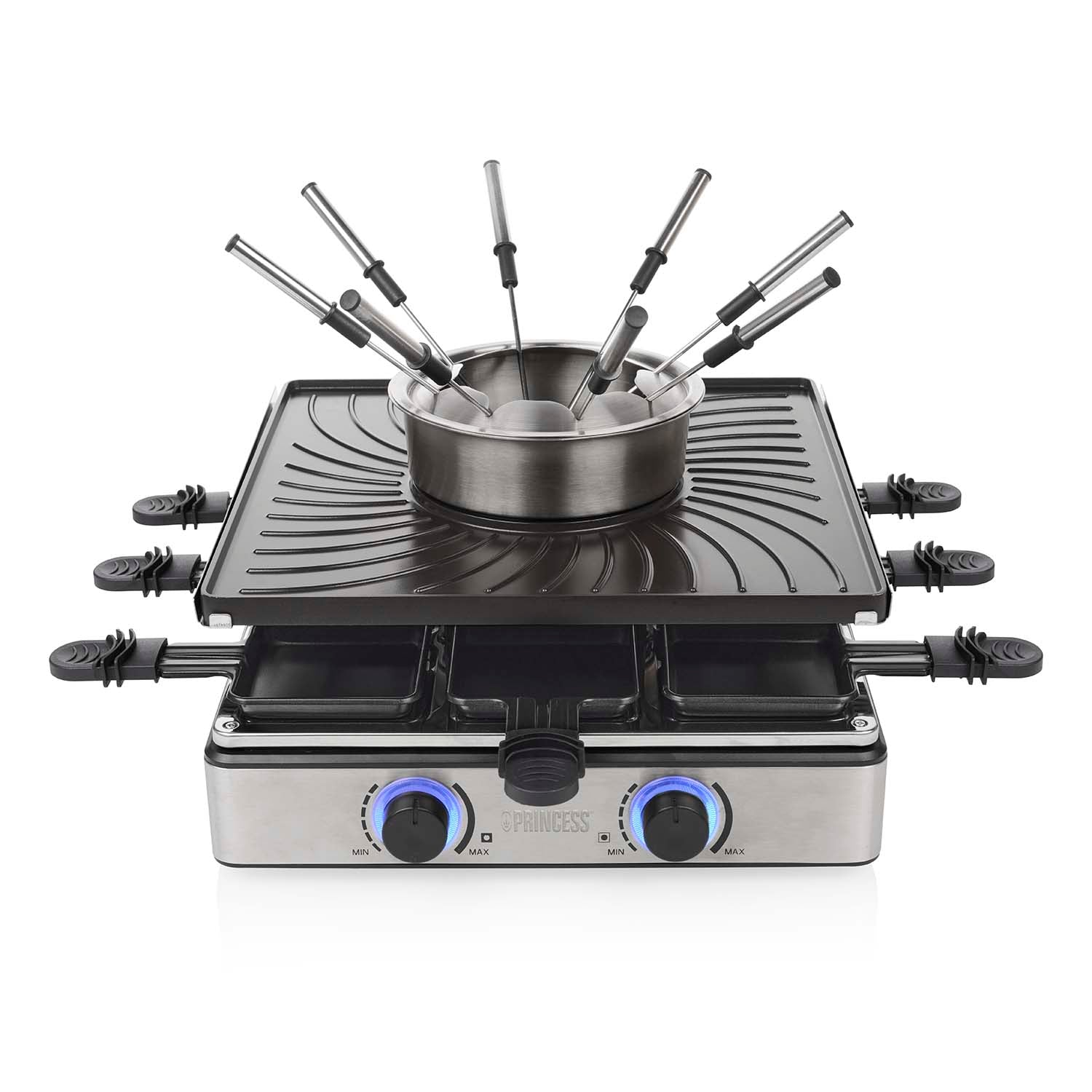 Princess Raclette & Fondue 162670 31X31cm 1700W 1,3l