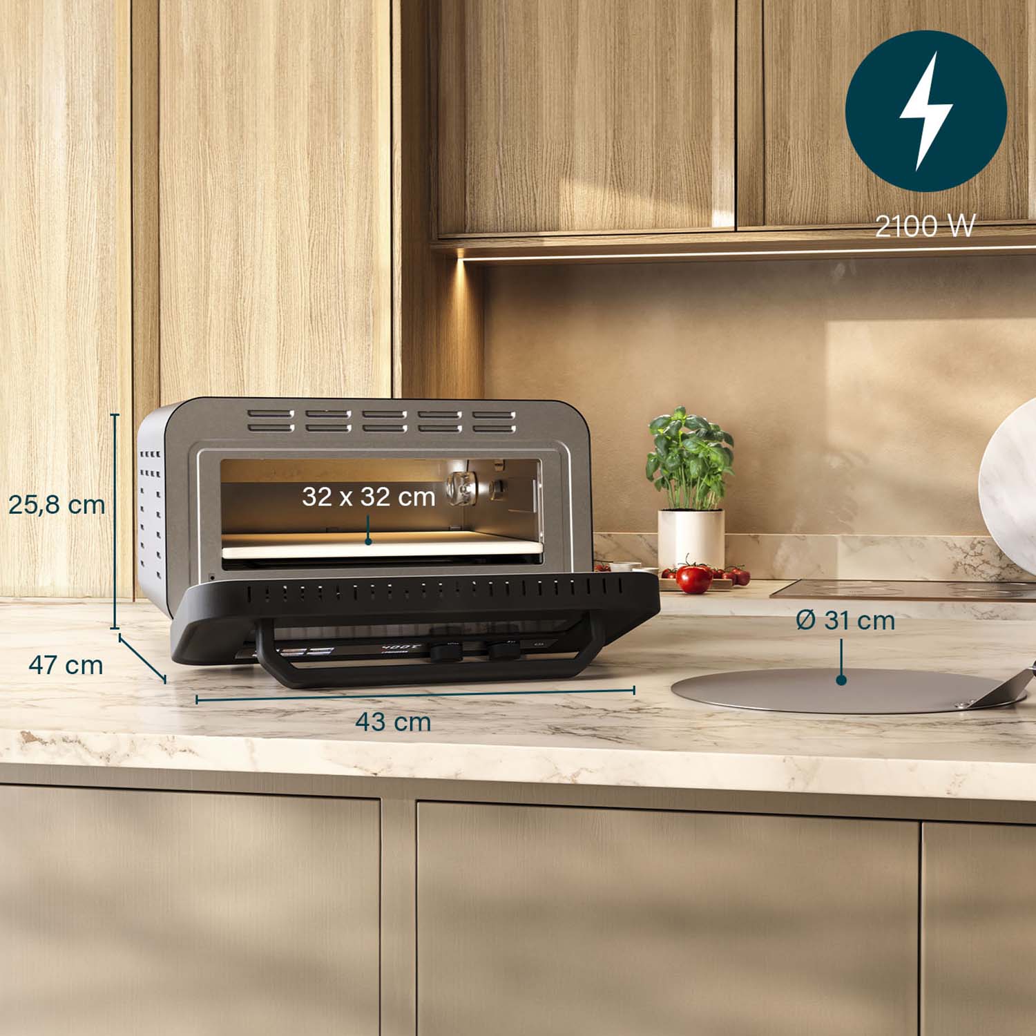 Princess Pizzaugn Pro Max 2100W 400°C - 112780-Holykitchen