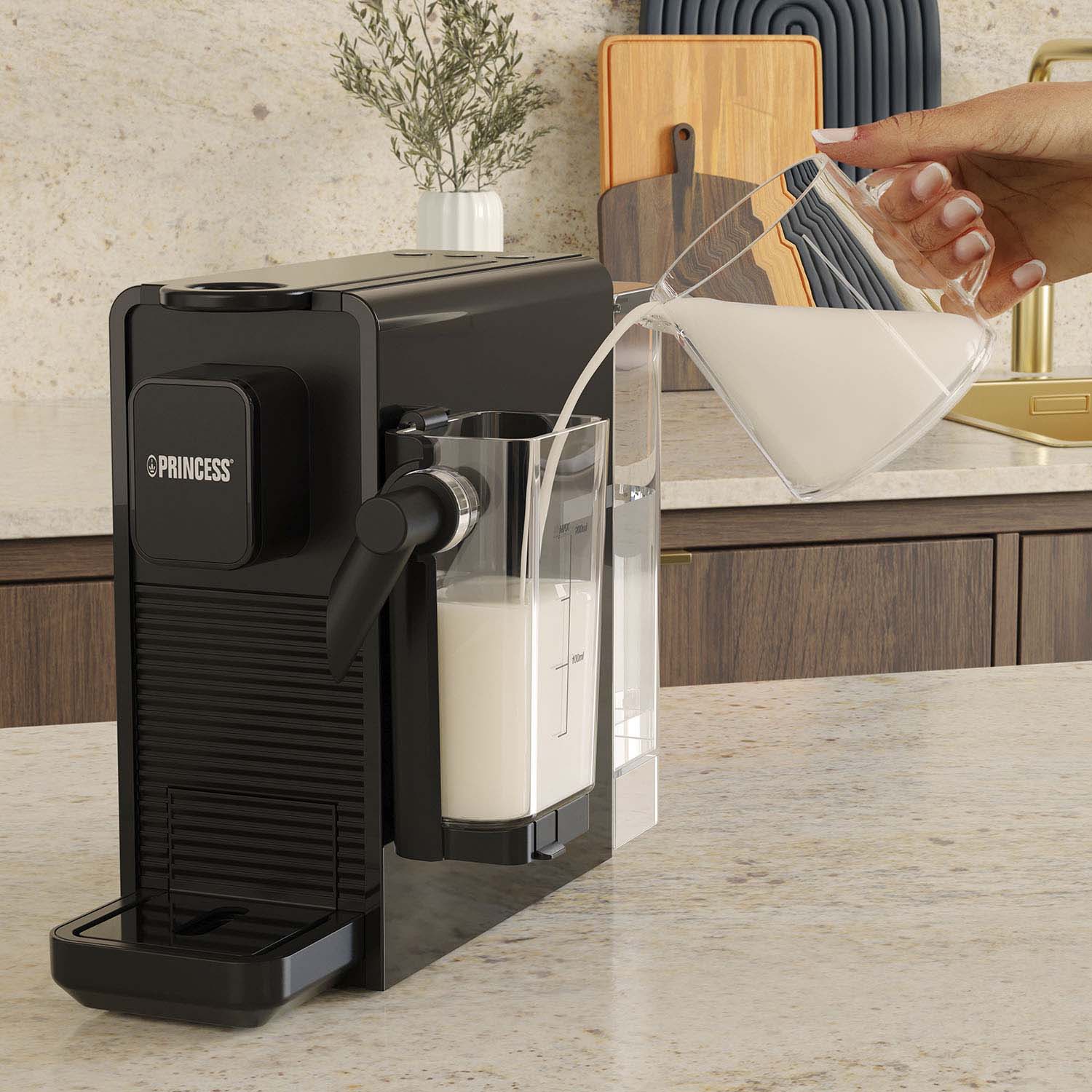 Princess Kapselmaskin Latte Pro 20bar "Nespresso" kompatibel - 249455-Holykitchen