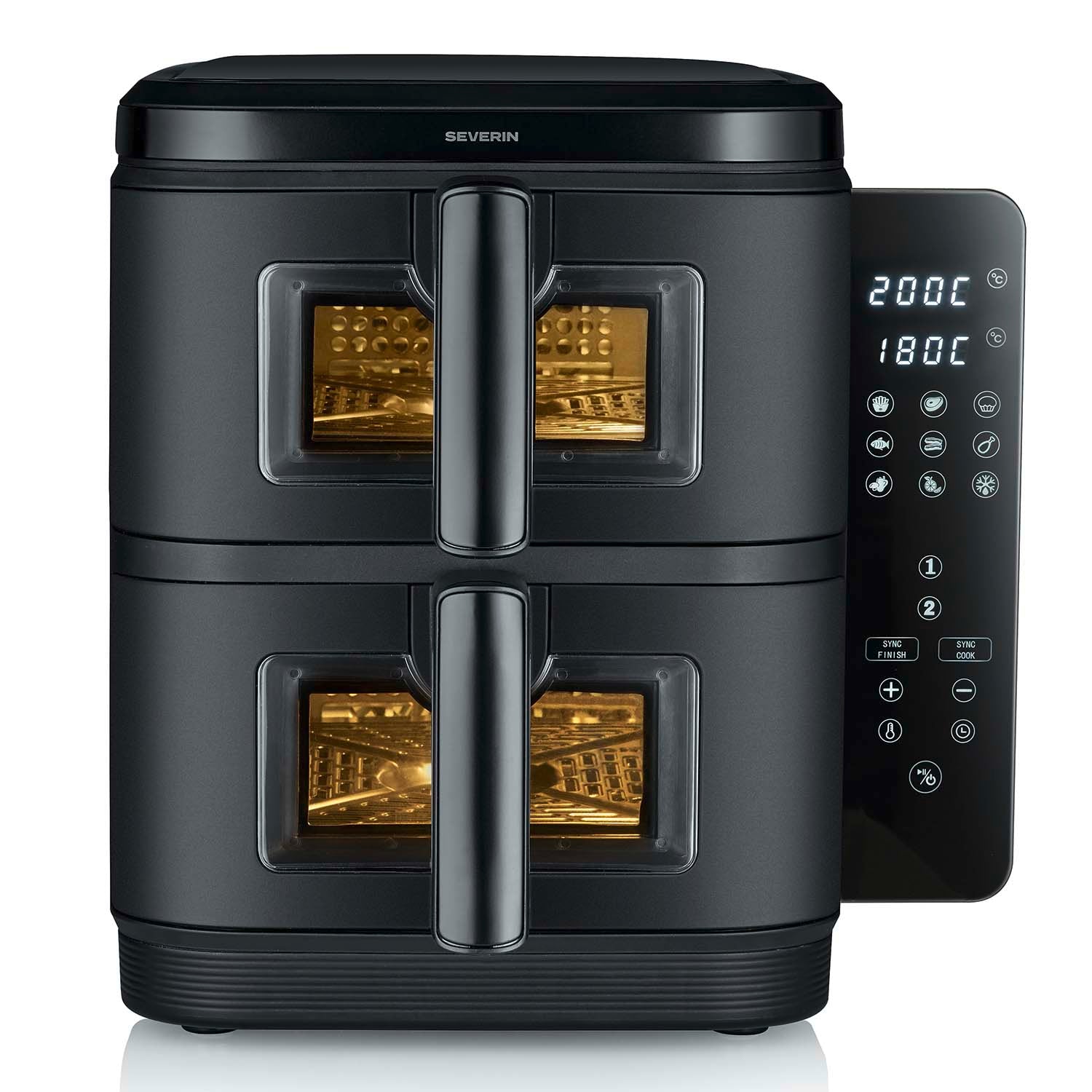 Severin Airfryer 11L S-Fry Duo stapel FR 2468