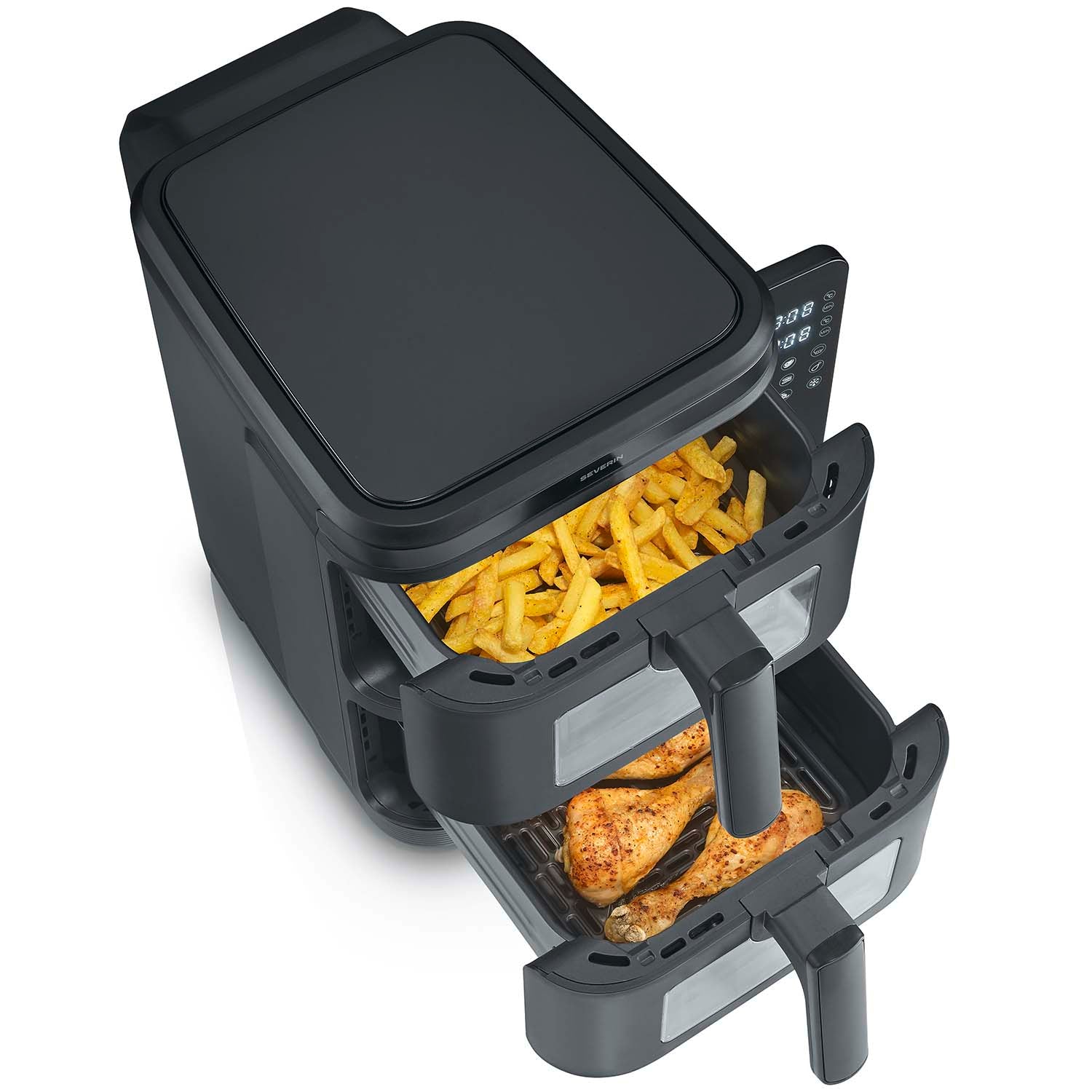 Severin Airfryer 11L S-Fry Duo stapel FR 2468