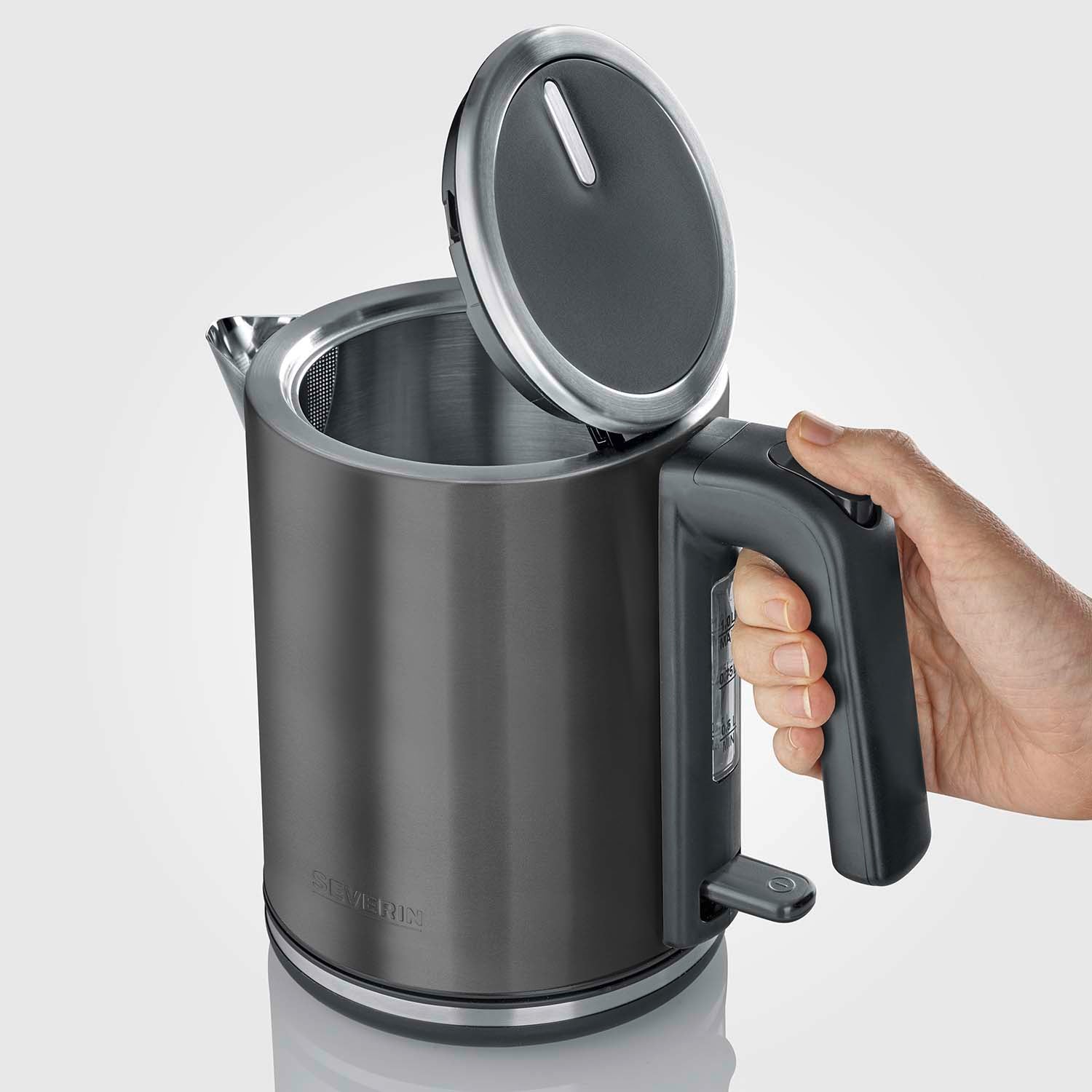 Severin Vattenkokare 1L Dark Inox 2400W WK9342