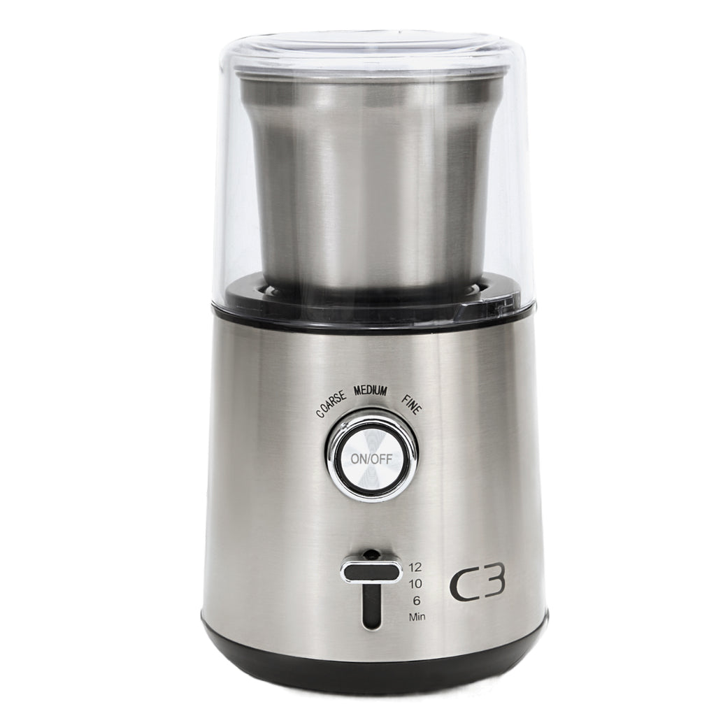 C3 Kaffekvarn Design 85g 200W CG700 Borstad Rostfri stål-Holykitchen