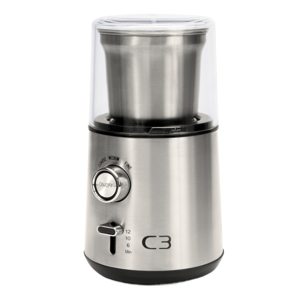 C3 Kaffekvarn Design 85g 200W CG700 Borstad Rostfri stål-Holykitchen