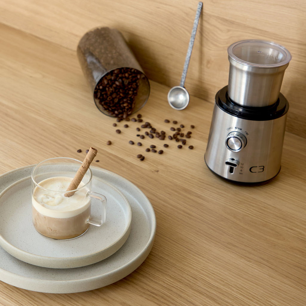 C3 Kaffekvarn Design 85g 200W CG700 Borstad Rostfri stål-Holykitchen