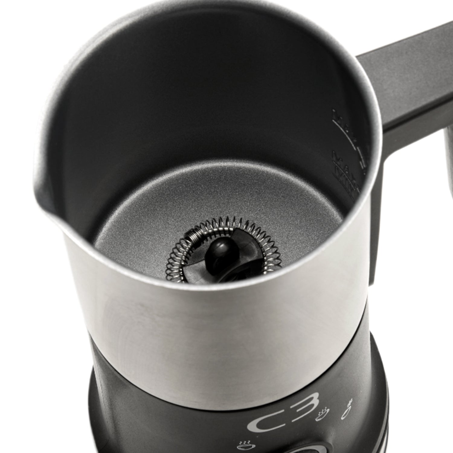 C3 Mjölkskummare Design 240ml/115ml MF700 Borstad Rostfri stål