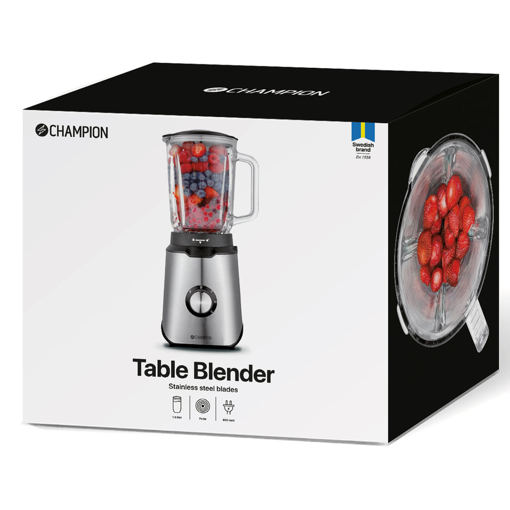 Champion Blender 1,5L 600W Glaskanna BL310 Rostfri-Holykitchen