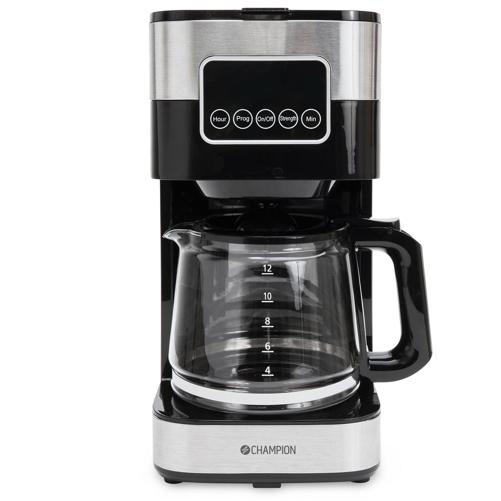 Champion Kaffebryggare Digital 12-koppar/1,5L KB400 Rostfri-Holykitchen