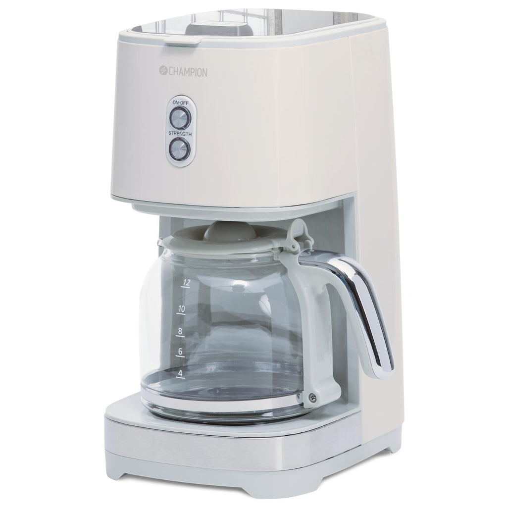 Champion Kaffebryggare 12-koppar/1,5L KB610 Creme White Series-Holykitchen