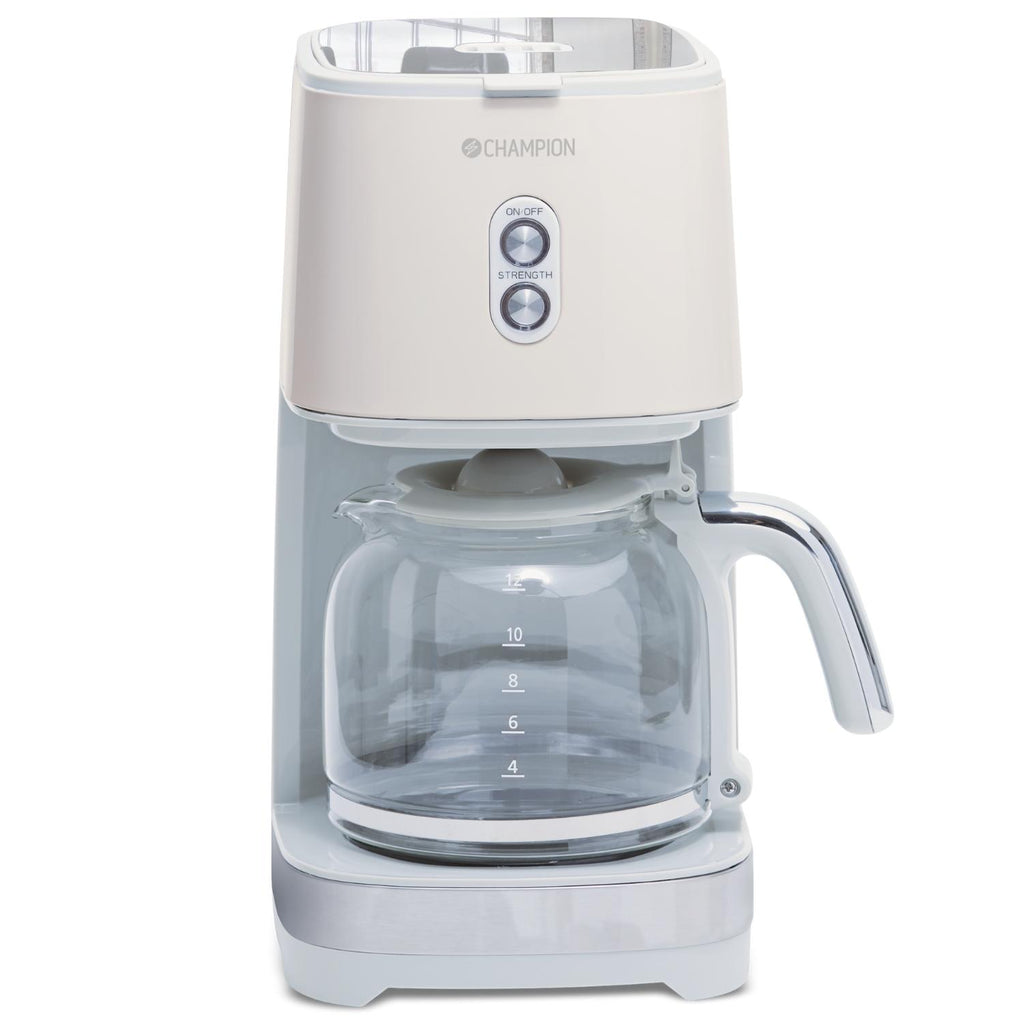 Champion Kaffebryggare 12-koppar/1,5L KB610 Creme White Series-Holykitchen