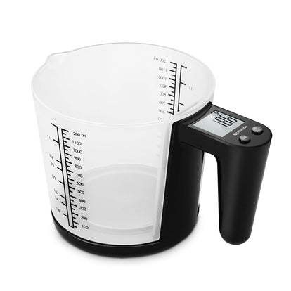 Kitchen Scale Measuring Cup 3kg 1200ml KV310 Black