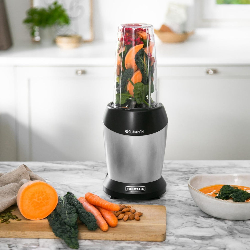 Champion Nutrition Blender 1000W MB100 Svart/Silver-Holykitchen