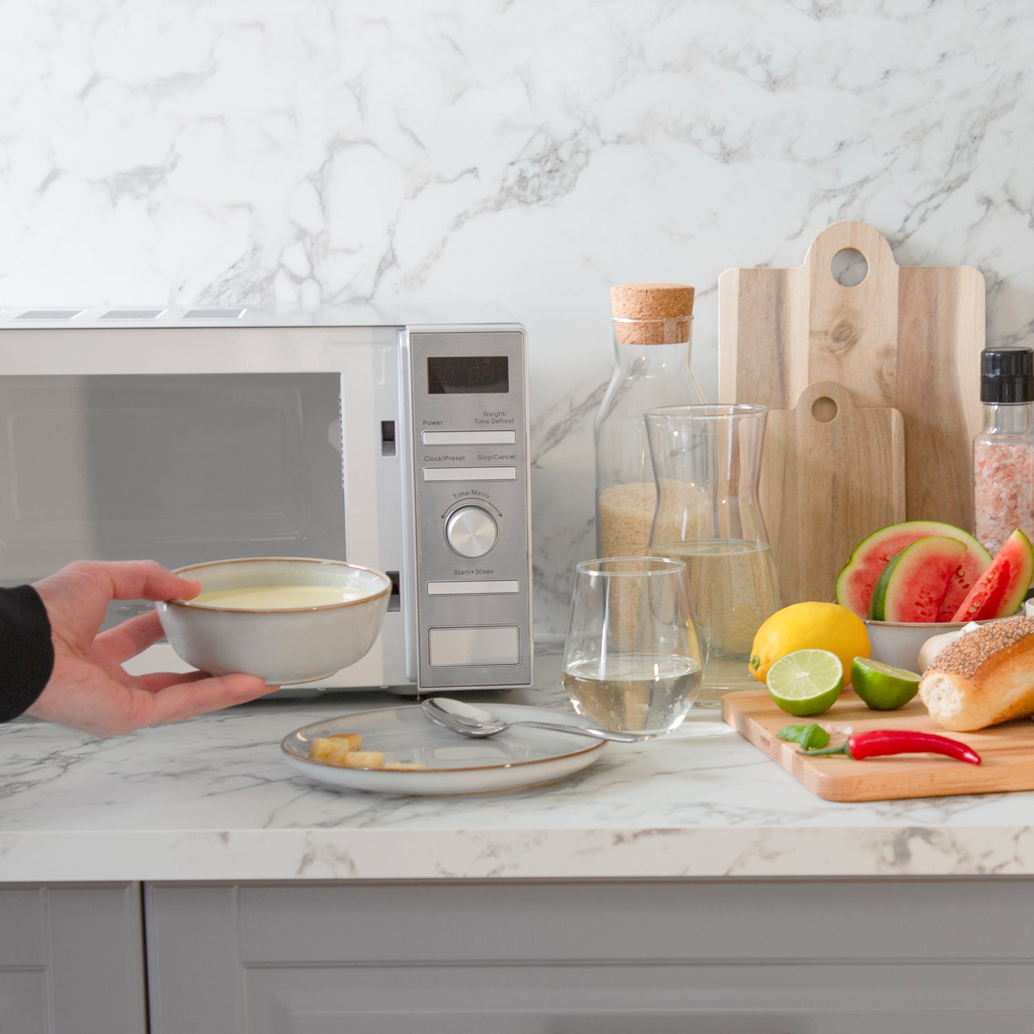 Champion Mikrovågsugn Digital 20L 700W MW035 Rostfri