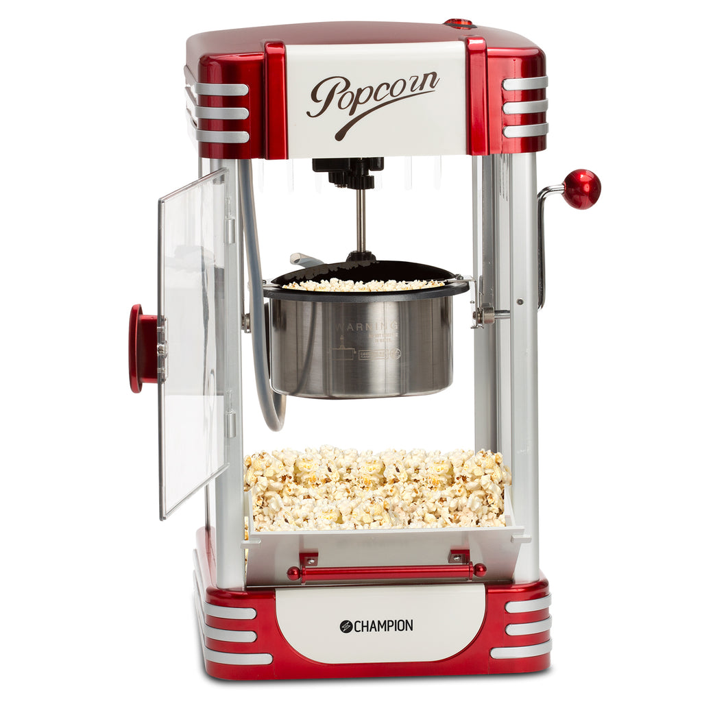 Champion Popcornmaskin Retro XL PCM406 Röd Metallic-Holykitchen