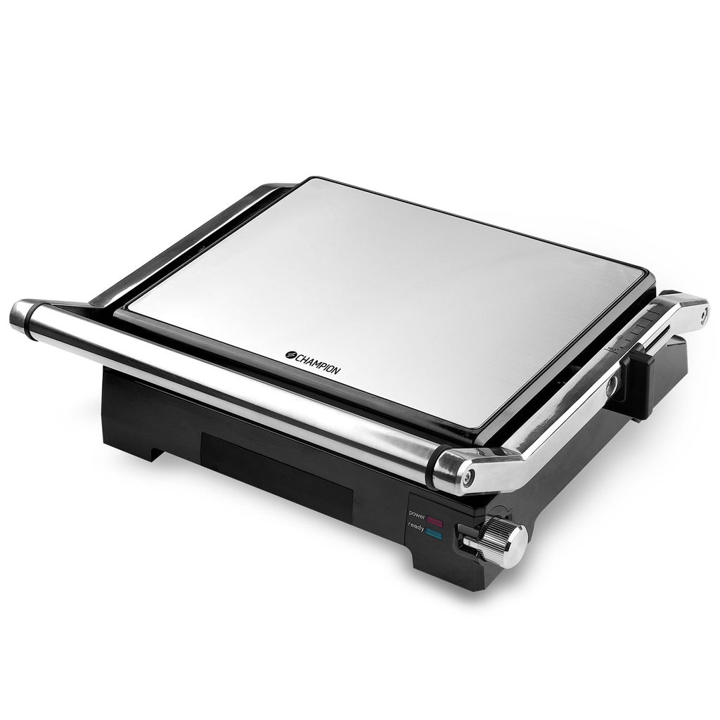 Champion Paninigrill Pro Health 2in1 med Bordsgrill 2000W PG600 Rostfri-Holykitchen