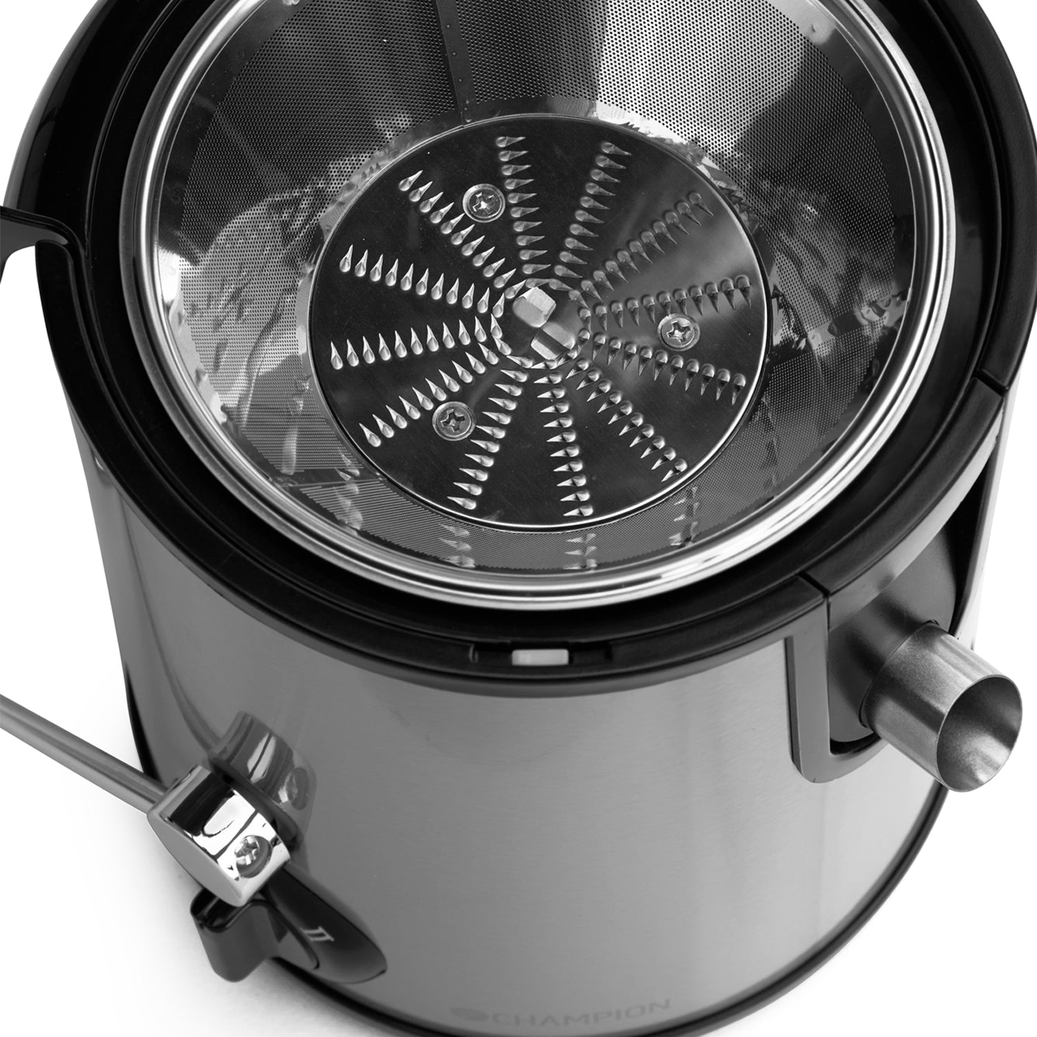 Champion Råsaftcentrifug 0,5L 600W RS400 Rostfri/Svart-Holykitchen