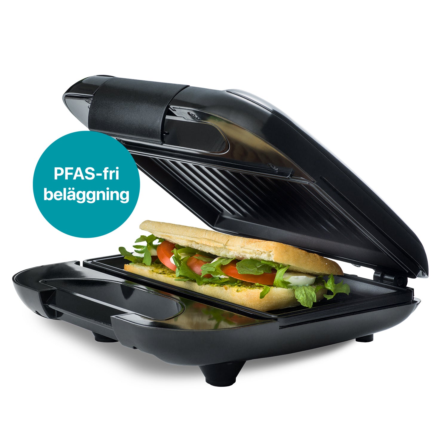 Champion Smörgåsgrill Multi Health 22x12cm 750W SG400 Svart-Holykitchen