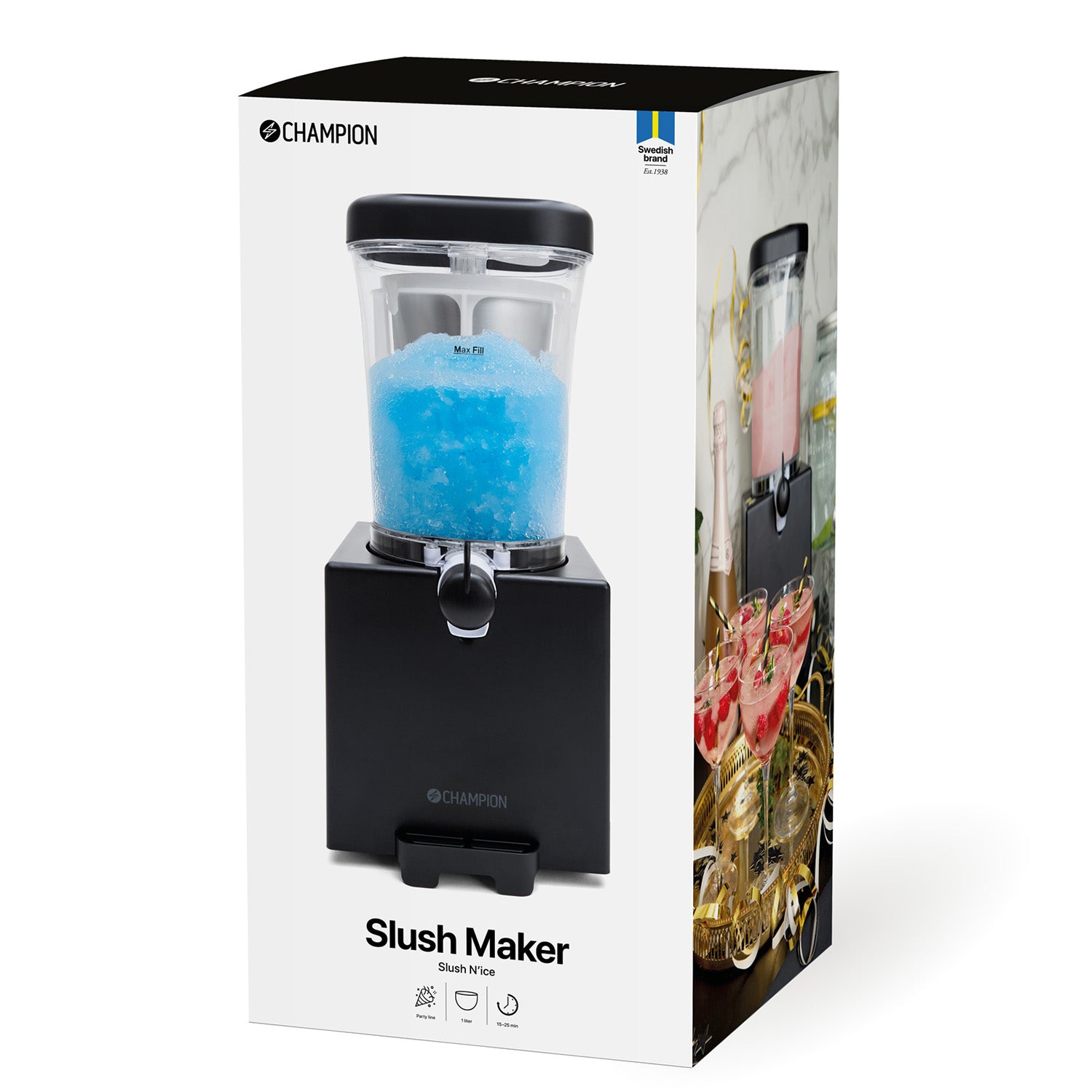 Champion Slush Maker Slush N'ice 1L SL400 Mattsvart-Holykitchen