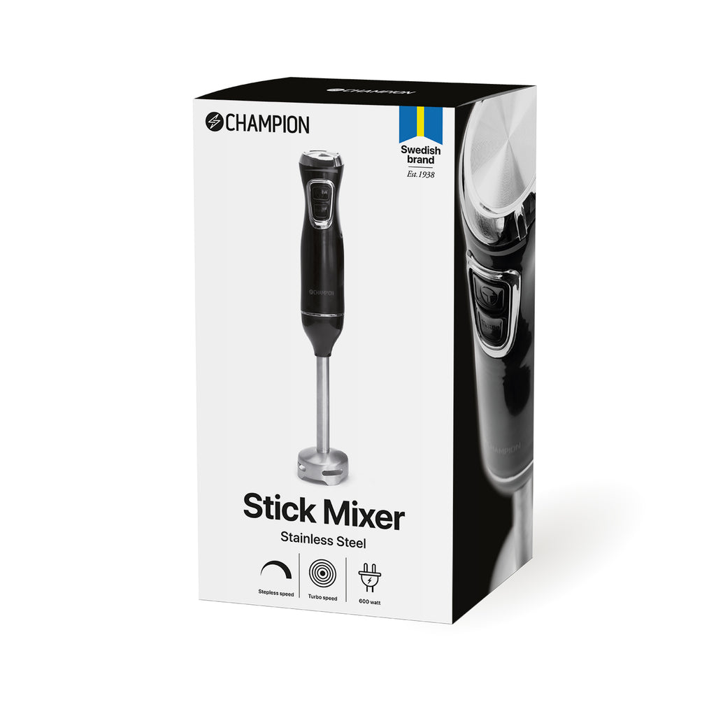 Champion Stavmixer 600W STM300 Rostfri/Svart-Holykitchen