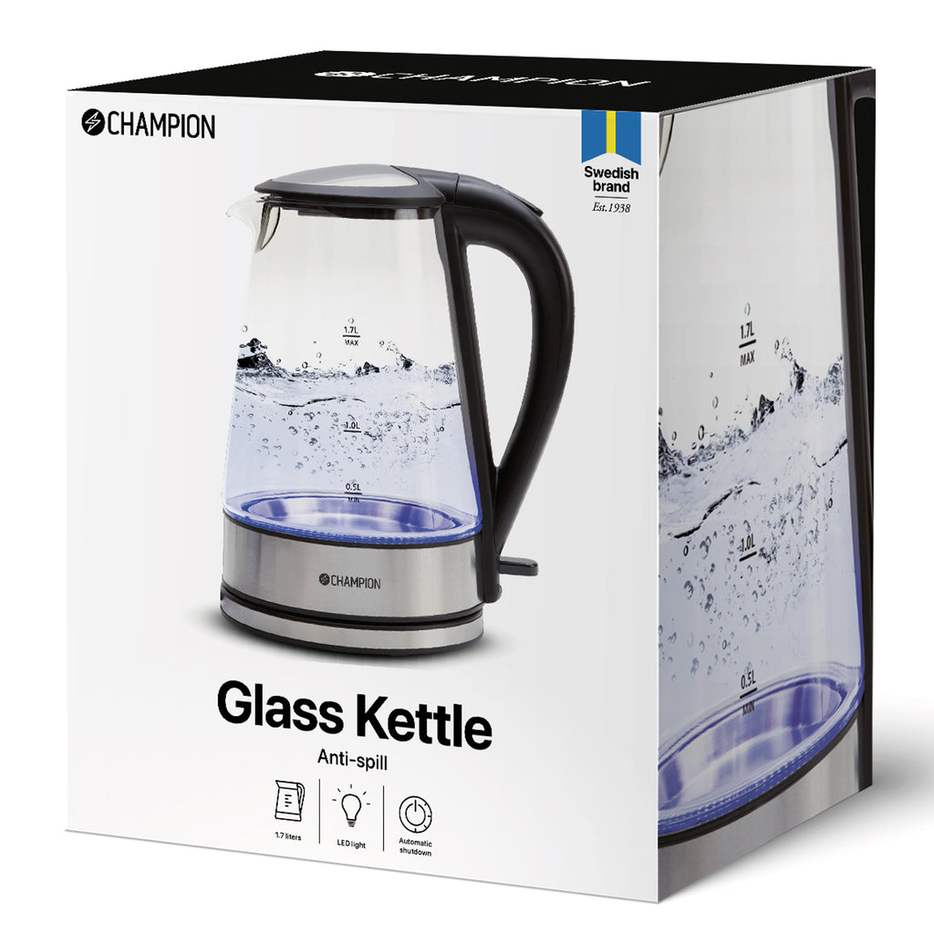 Champion Vattenkokare 1,7L VK220 Glas-Holykitchen
