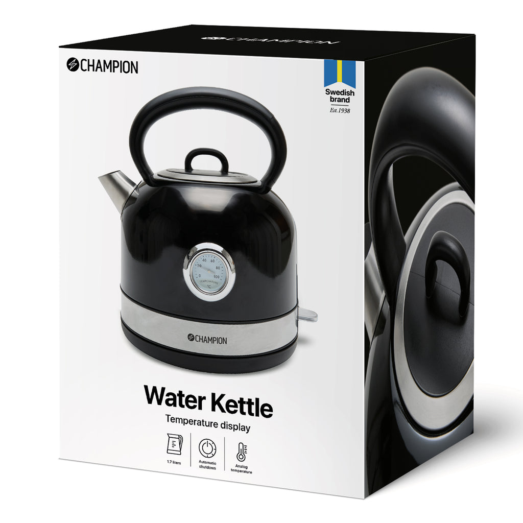 Champion Vattenkokare Retro 1,7L VK401 Svart