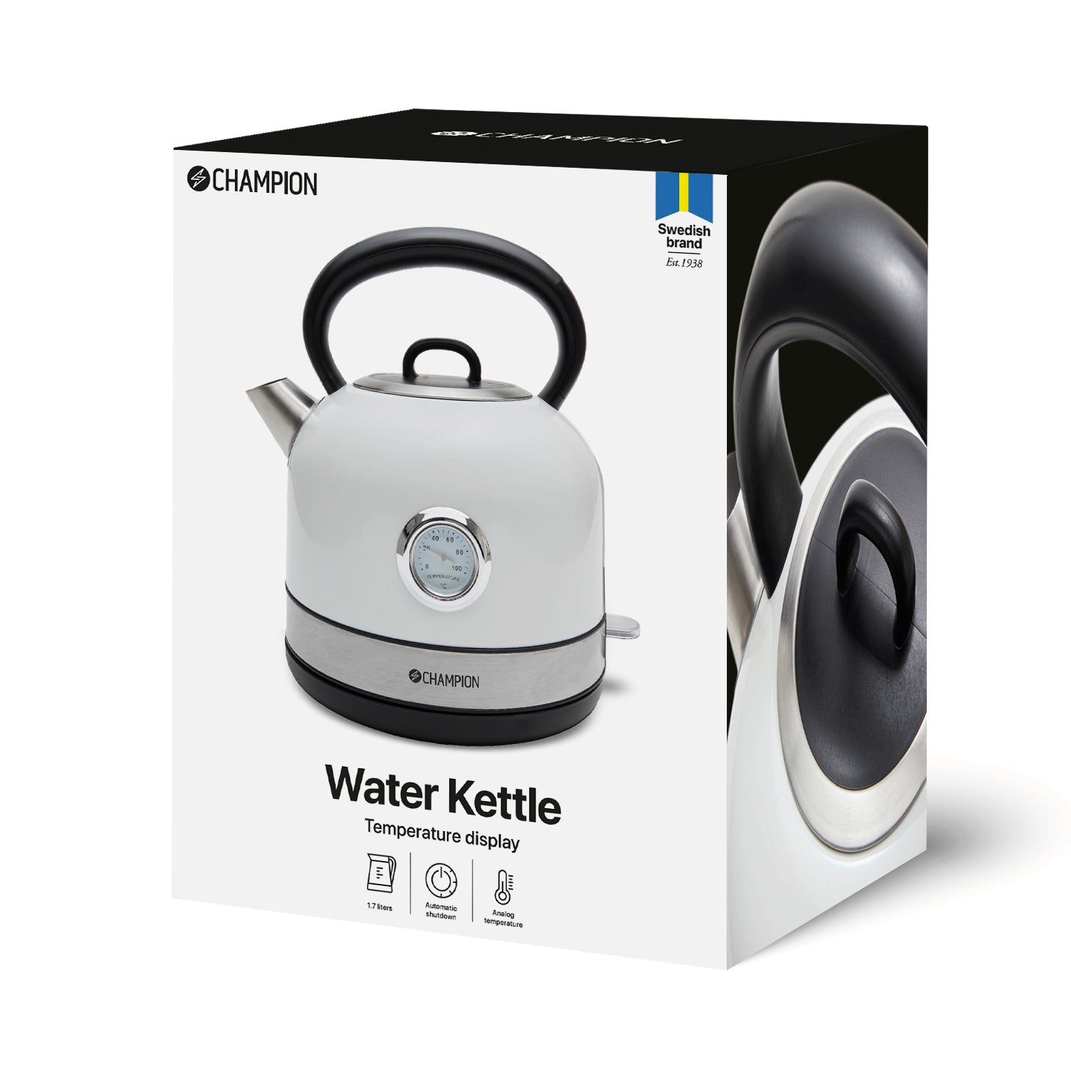 Champion Vattenkokare Retro 1,7L VK402 Creme white