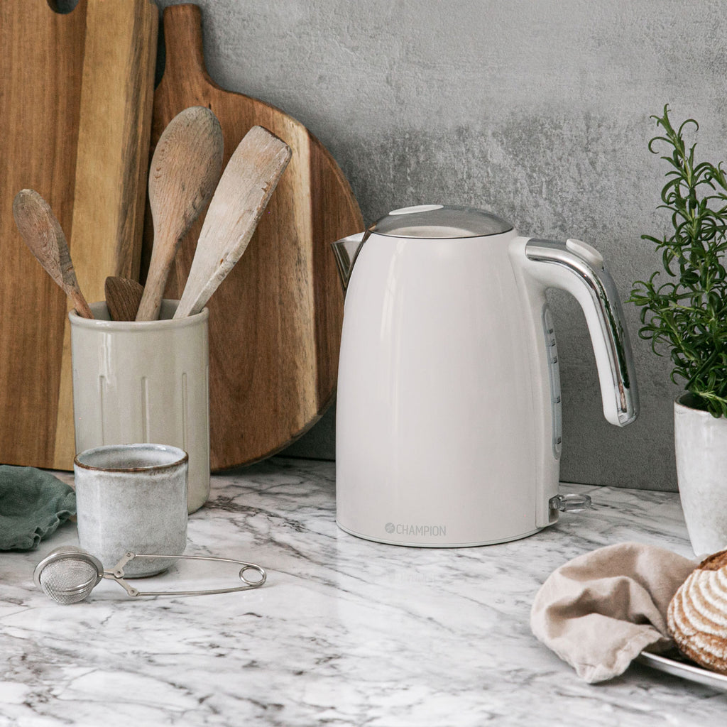 Champion Vattenkokare 1,7L VK610 Creme White Series-Holykitchen