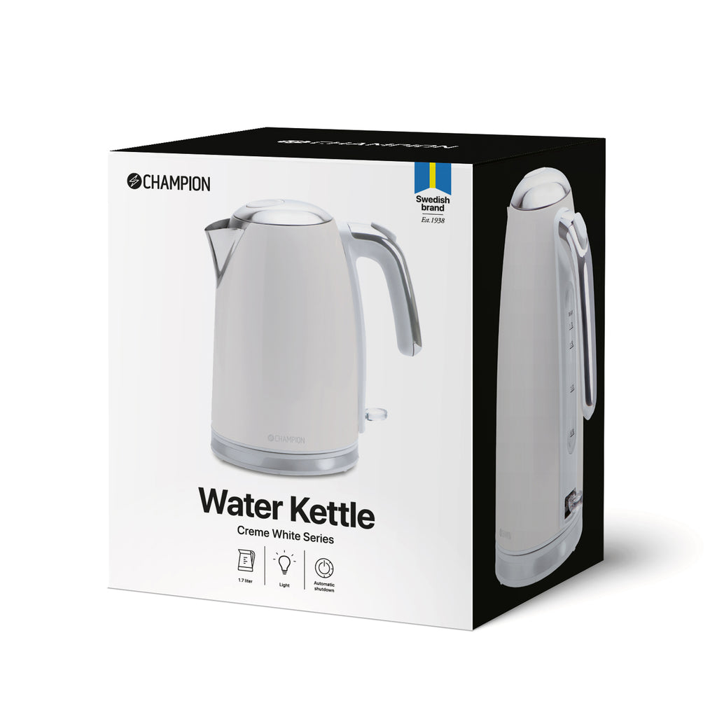 Champion Vattenkokare 1,7L VK610 Creme White Series-Holykitchen