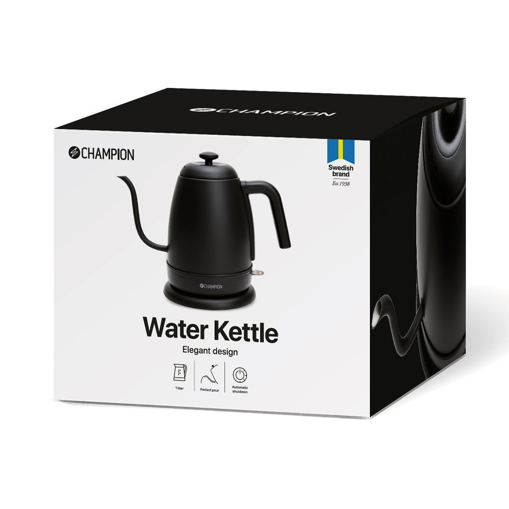 Champion Vattenkokare Pour Over Elegant 1L VK700 Mattsvart-Holykitchen
