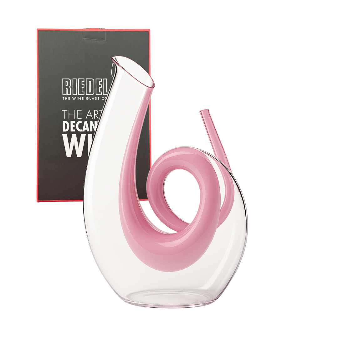 Karaff 1,4 L – kristallglas med rosa spiraldesign