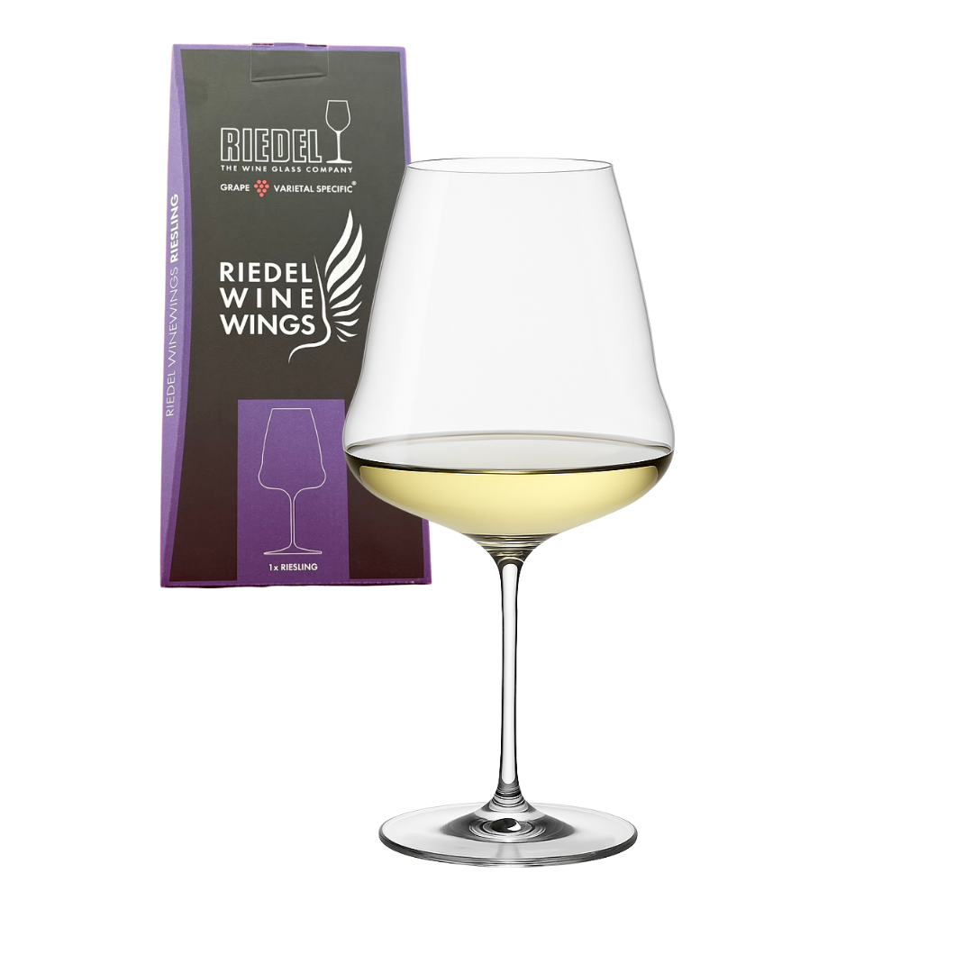 Vitvinsglas 1 L – kristallglas för Riesling i vingformad design