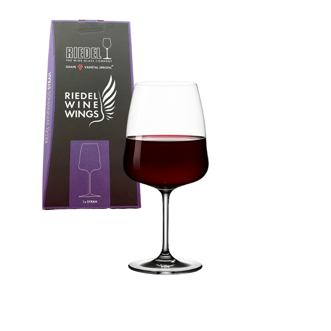 Rödvinsglas 86,5 cl – kristallglas för Syrah i vingformad design