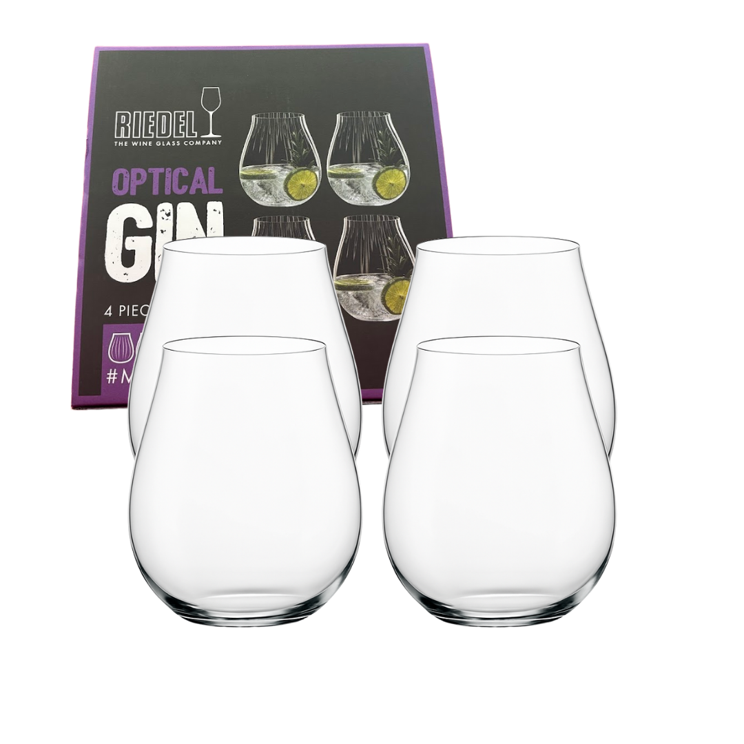 Gin-glas 4-pack 76,2 cl – kristallglas med optisk struktur
