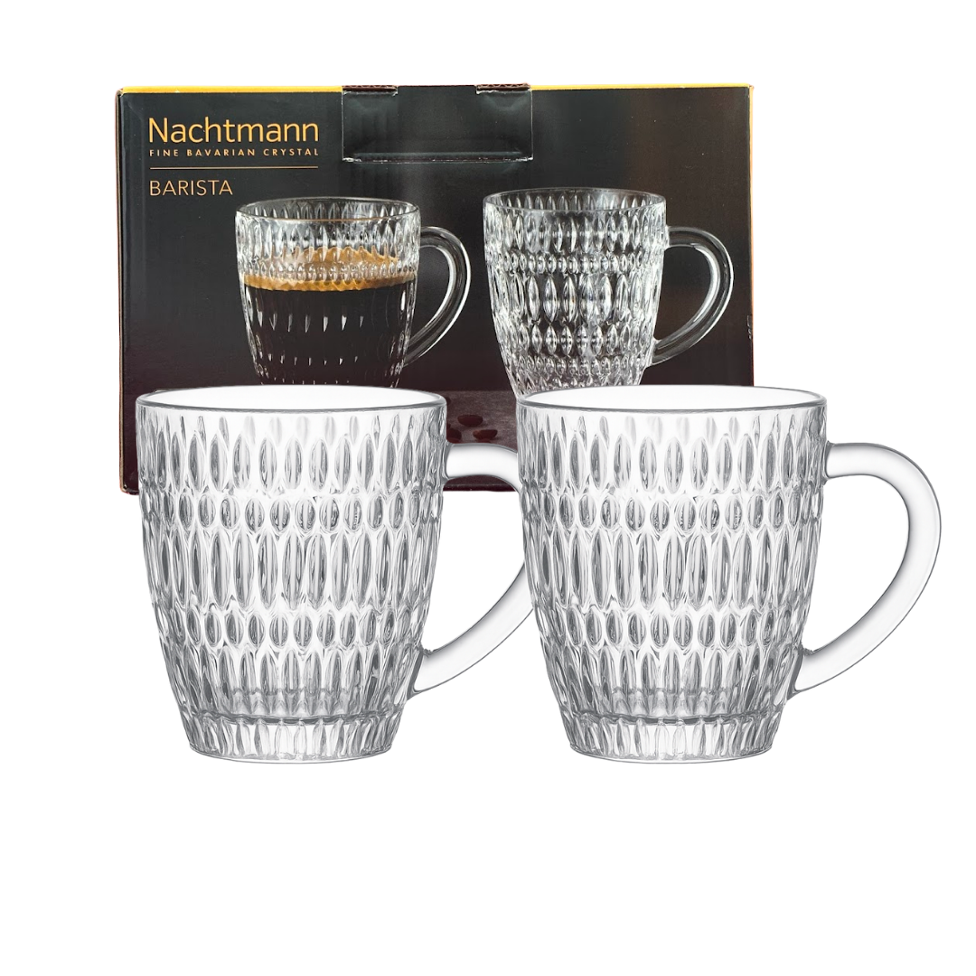 Mugg 39,2 cl – 2-pack i slipat kristallglas med etnisk design